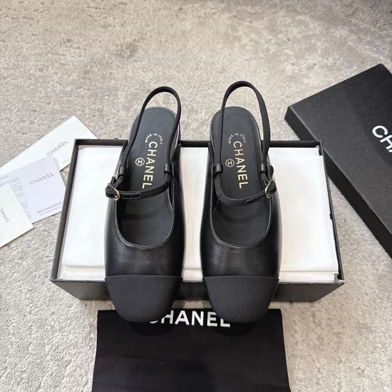 Chanel Soft Sheepskin Round Toe Casual Work Flats