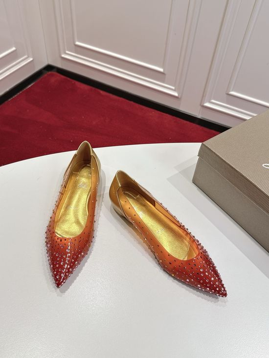 Christian Louboutine Premium Gradient Rhinestone Heels Soft Lining Genuine Leather Sole