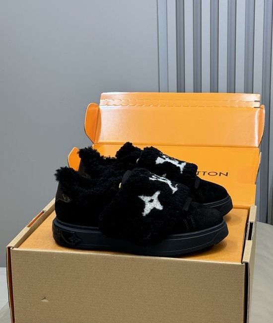 Louis Vuitton LV Cozy Fleece Lined Casual Shoes with Hook Loop Fasteners