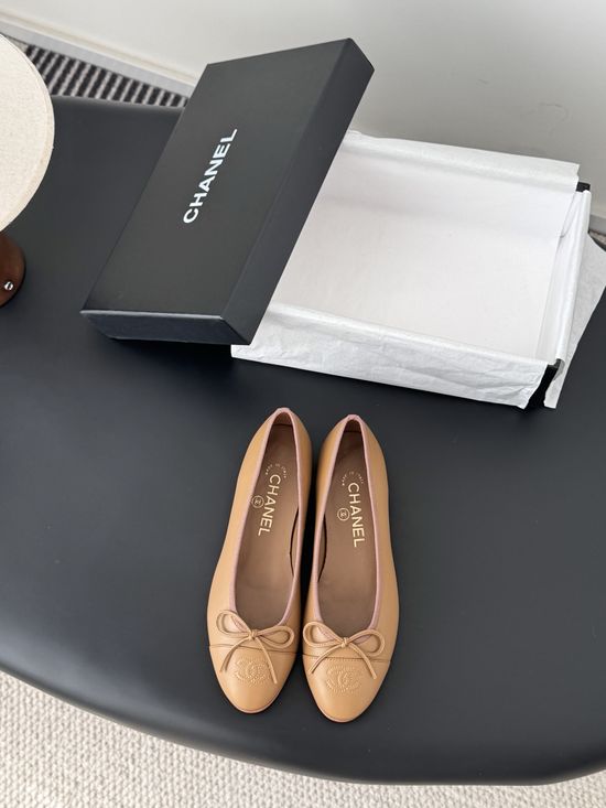 Chanel Classic Round Toe Ballet Comfort Flats Daily Shoes
