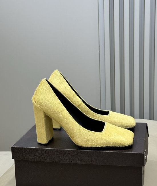 Alaia Square Toe Suede Mid Heel Pumps Elegant Comfortable Work Formal Wear