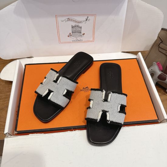 Hermes Color Block Casual Shoes Soft Breathable Leather Comfortable Sole