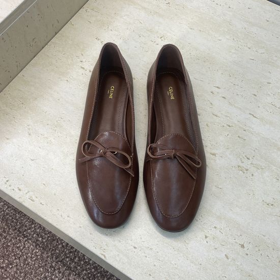 Celine Custom Flat Loafers with Tassel Bow and Color Block