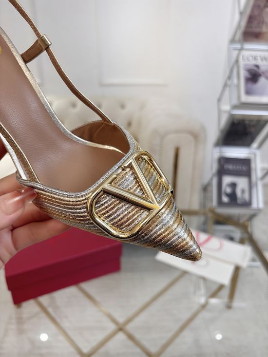 Valentino Premium Crafted Rhinestone Buckle Comfy Formal Shoes