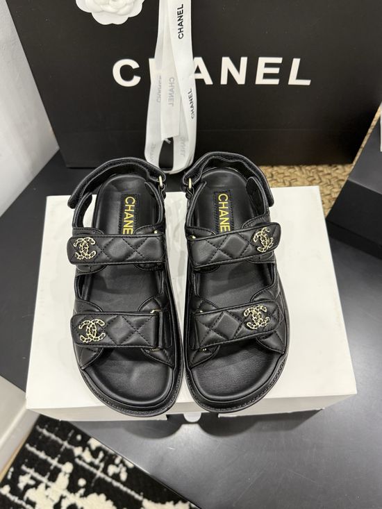 Chanel Premium Leather Sole Casual Footwear with Gift Box