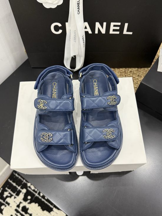 Chanel Premium Leather Sole Casual Footwear with Gift Box