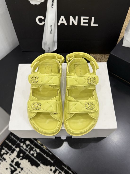 Chanel Premium Leather Sole Casual Footwear with Gift Box