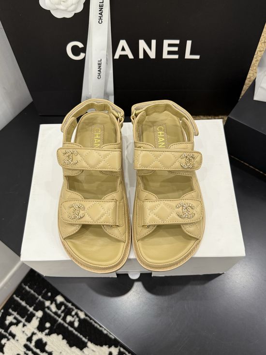 Chanel Premium Leather Sole Casual Footwear with Gift Box