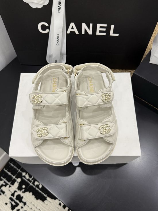Chanel Premium Leather Sole Casual Footwear with Gift Box