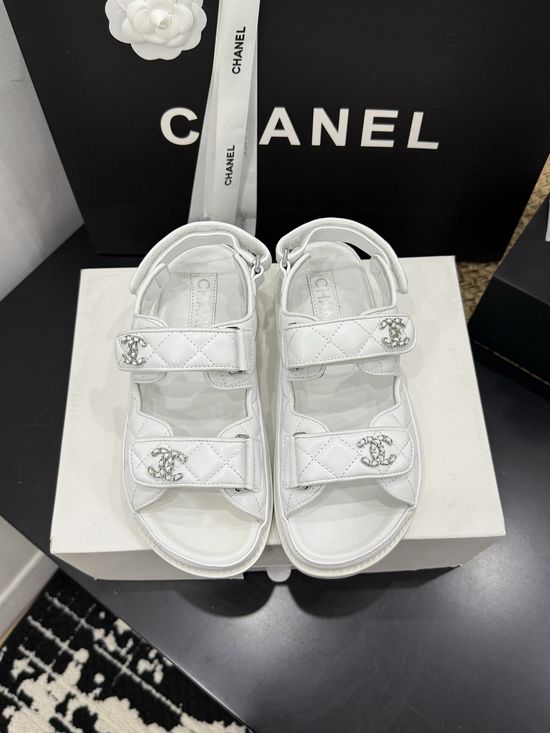 Chanel Premium Leather Sole Casual Footwear with Gift Box