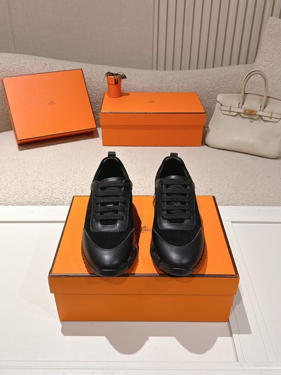 Hermes Chunky Casual Sneakers Soft Sole Breathable Lightweight Daily Footwear