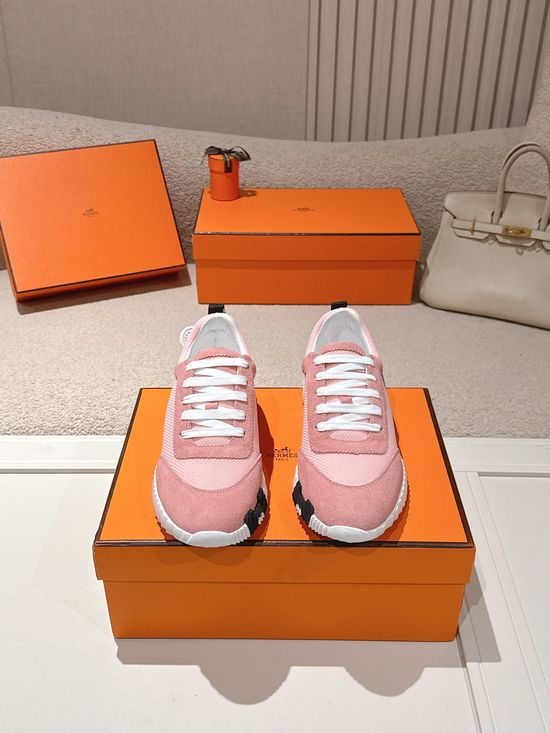 Hermes Chunky Casual Sneakers Soft Sole Breathable Lightweight Daily Footwear