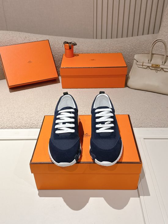 Hermes Chunky Casual Sneakers Soft Sole Breathable Lightweight Daily Footwear