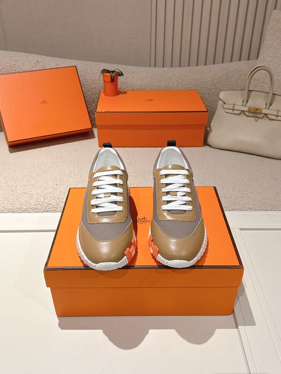 Hermes Chunky Casual Sneakers Soft Sole Breathable Lightweight Daily Footwear