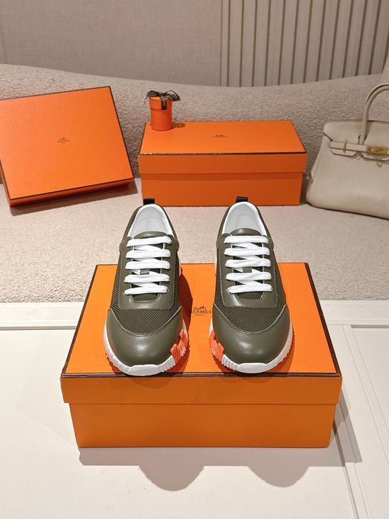 Hermes Chunky Casual Sneakers Soft Sole Breathable Lightweight Daily Footwear