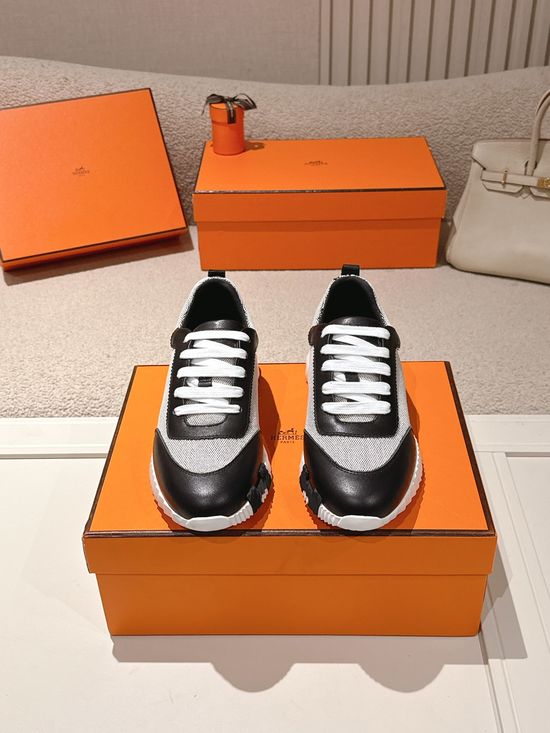 Hermes Chunky Casual Sneakers Soft Sole Breathable Lightweight Daily Footwear