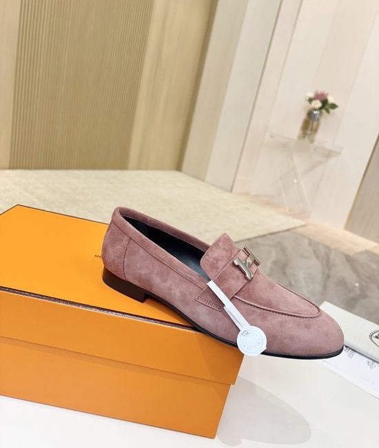 Hermes Premium Sheepskin Leather Sole Formal Casual Shoes