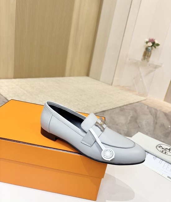 Hermes Premium Sheepskin Leather Sole Formal Casual Shoes