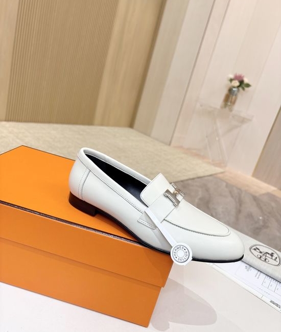 Hermes Premium Sheepskin Leather Sole Formal Casual Shoes