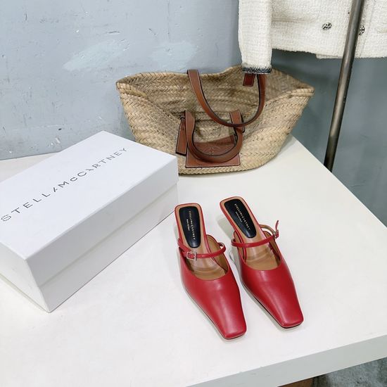 Chanel Kitten Heel Square Toe Backless Leather Sandals