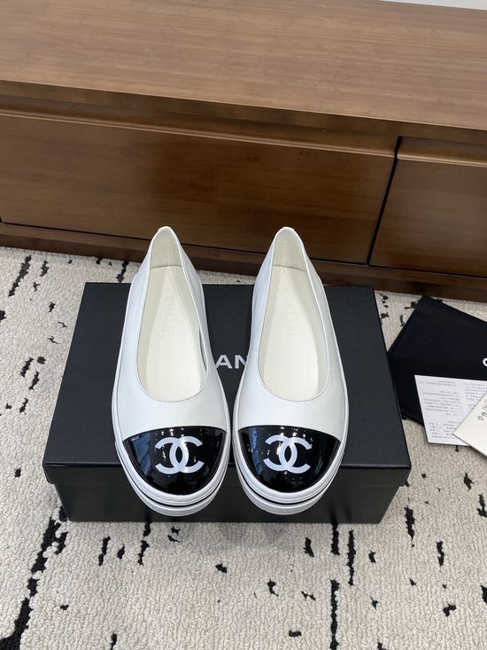 Chanel Classic Flat Soft Leather Shoes Comfortable Daily Wear