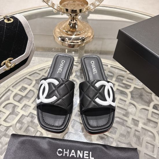 Chanel Classic Quilted Thick Sole Comfortable Slides