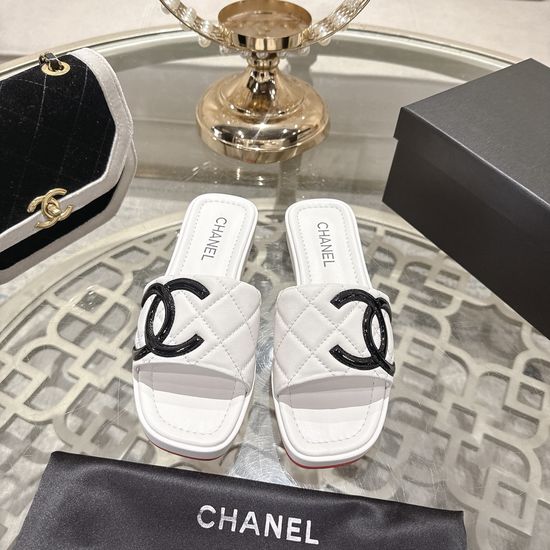 Chanel Classic Quilted Thick Sole Comfortable Slides