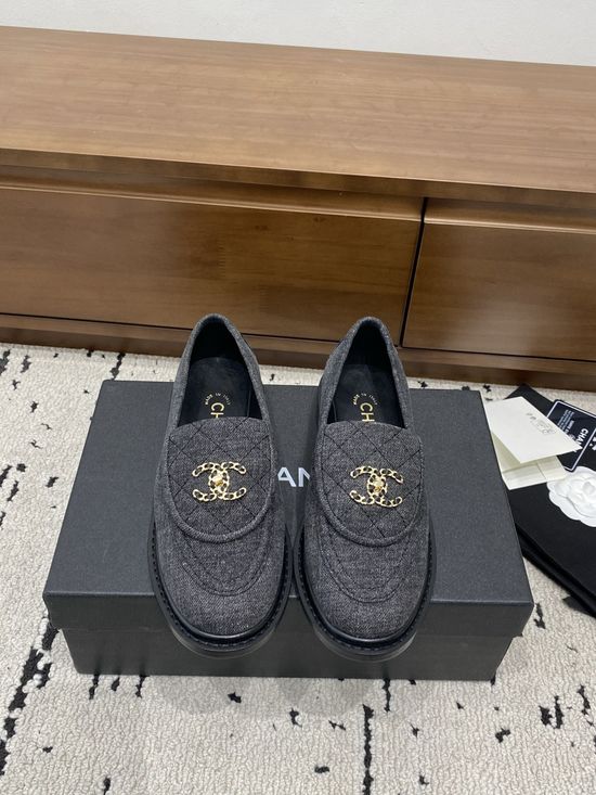 Chanel Classic Buckle Loafers Premium Leather Upper Soft Lining