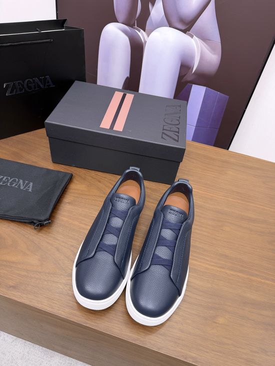 Zegna Luxury Casual Shoes with Upgraded Cushioned Lightweight Sole