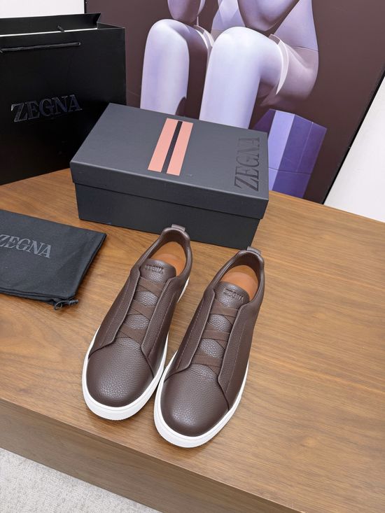 Zegna Luxury Casual Shoes with Upgraded Cushioned Lightweight Sole