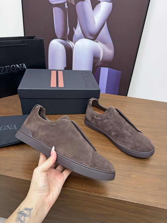 Zegna Luxury Casual Shoes with Upgraded Cushioned Lightweight Sole