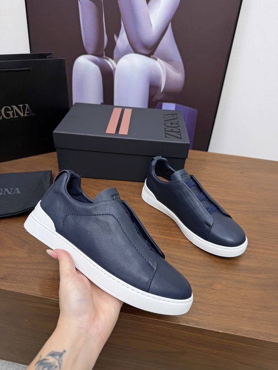 Zegna Luxury Casual Shoes with Upgraded Cushioned Lightweight Sole