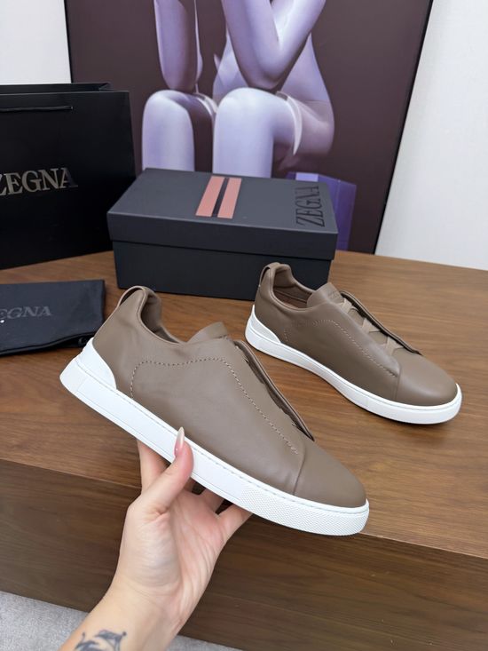 Zegna Luxury Casual Shoes with Upgraded Cushioned Lightweight Sole