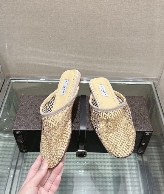 Alaia Buckle Strap Mary Jane Ballet Flats Comfortable Versatile