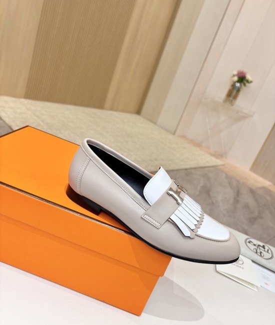 Hermes Premium Sheepskin Leather Sole Comfort Dress Shoes