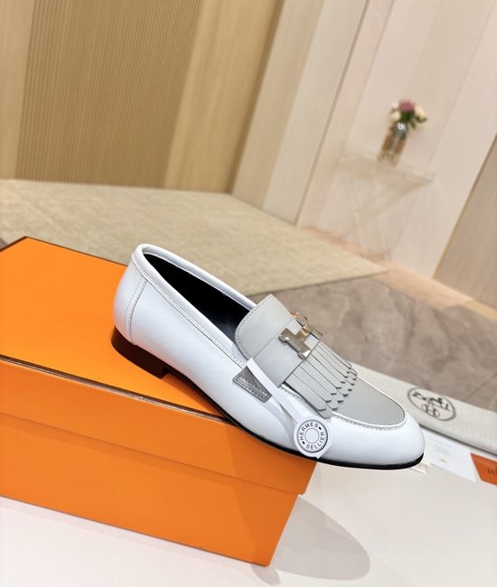 Hermes Premium Sheepskin Leather Sole Comfort Dress Shoes