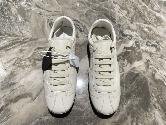 Prada Printed Canvas Casual Shoes with Thick Textured Sole
