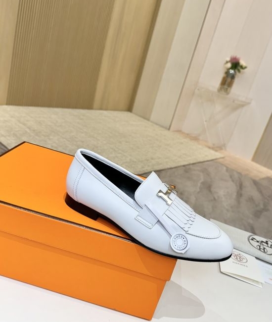 Hermes Premium Sheepskin Leather Sole Comfort Dress Shoes