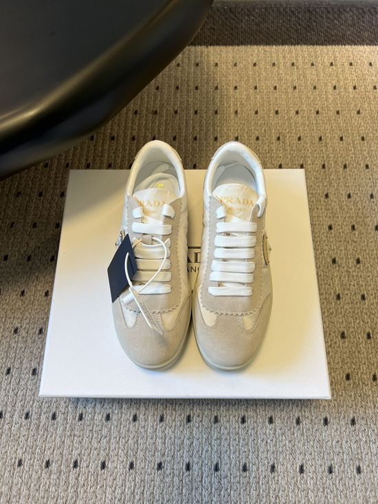 Prada Suede Platform Casual Shoes Comfortable Versatile Daily Footwear