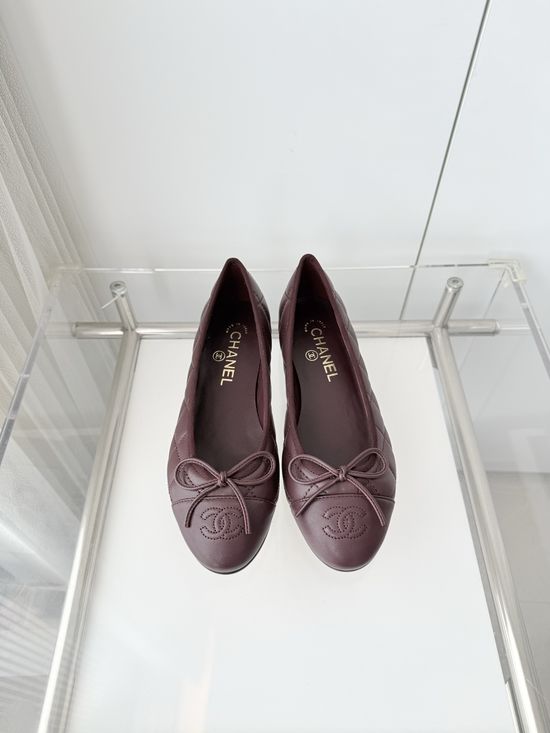 Chanel Classic Leather Sole Ballet Flats