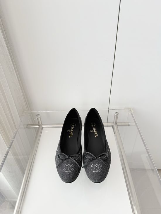 Chanel Classic Leather Sole Ballet Flats