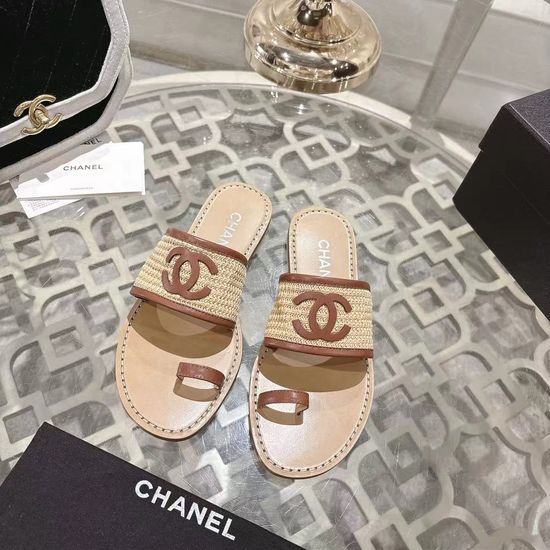 Chanel Woven Breathable Comfortable Casual Slides