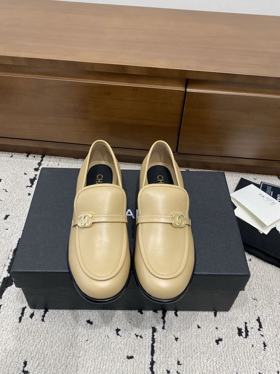 Chanel Premium Leather Loafers Durable Genuine Leather Outsole