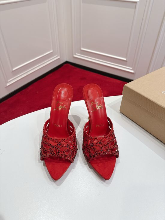 Christian Louboutine Premium Quality Pointed Toe Hollow Out High Heels
