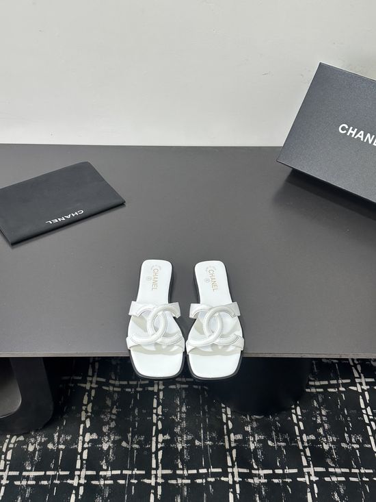 Chanel Stylish Slip-On Mules in Luxurious Leather