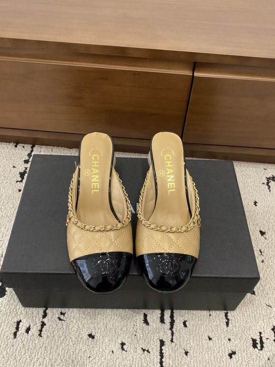 Chanel Soft Leather Chunky Heel Elegant Comfortable Mary Jane Shoes
