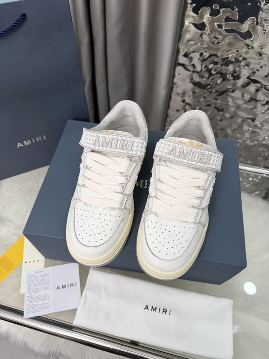 Amiri Suede Star Casual Skate Shoes with Rubber Sole