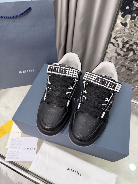 Amiri Suede Star Casual Skate Shoes with Rubber Sole