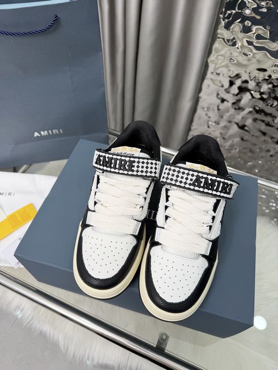 Amiri Suede Star Casual Skate Shoes with Rubber Sole