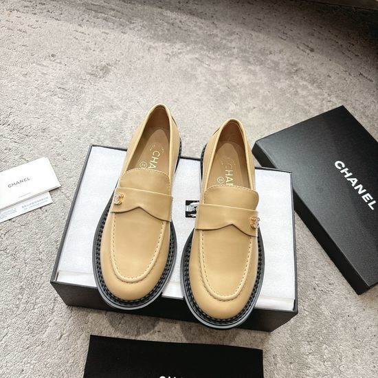Chanel Patent Leather Rhinestone Buckle Loafers Premium Quality